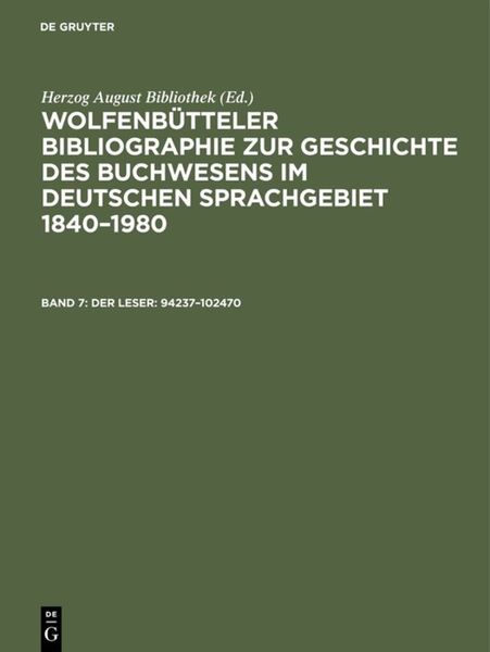 Produktbild: Der Leser: 94237&ndash;102470