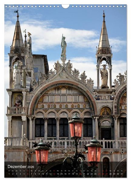 Produktbild: Fotografischer Streifzug durch Venedig (Wandkalender 2026 DIN A3 hoch), CALVENDO Monatskalender