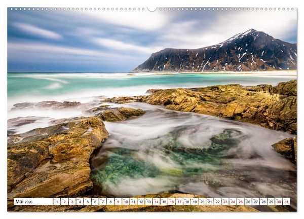 Produktbild: Lofoten - Eine Reise durch Nordnorwegen (Wandkalender 2026 DIN A2 quer), CALVENDO Monatskalender