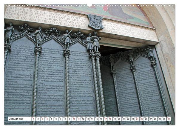 Produktbild: Die Lutherstadt Wittenberg (hochwertiger Premium Wandkalender 2026 DIN A2 quer), Kunstdruck in Hochglanz