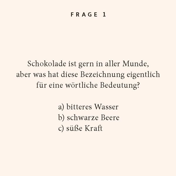 Produktbild: Schokoladen-Quiz