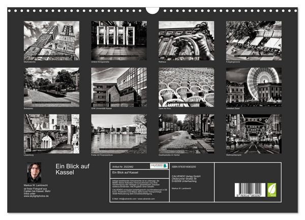 Produktbild: Ein Blick auf Kassel (Wandkalender 2026 DIN A3 quer), CALVENDO Monatskalender