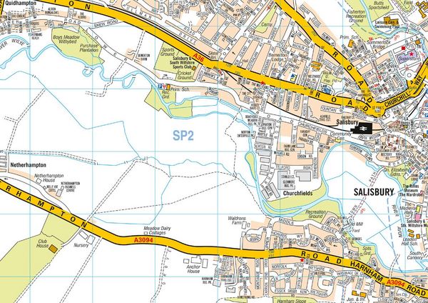 Produktbild: Salisbury A-Z Pocket Street Map