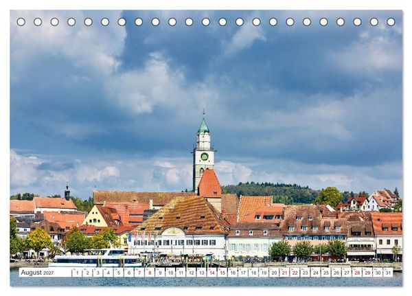 Produktbild: &Uuml;berlingen - Oase am Bodensee (Tischkalender 2027 DIN A5 quer), CALVENDO Monatskalender