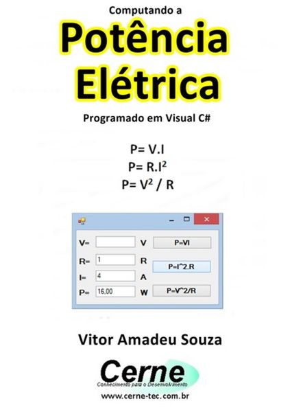 Produktbild: Computando A Pot&ecirc;ncia El&eacute;trica Programado Em Visual C#