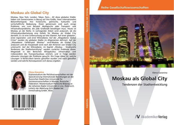 Moskau als Global City, Taschenbuch von Elena Garanina, AV Akademikerverlag, 9783639675719