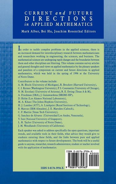 Produktbild: Current and Future Directions in Applied Mathematics