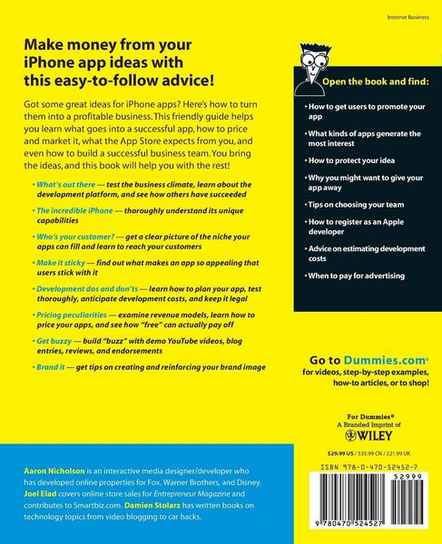 Produktbild: Starting an iPhone Application Business for Dummies