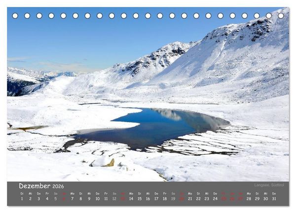 Produktbild: Traumhafte Bergwelt Kalender (Tischkalender 2026 DIN A5 quer), CALVENDO Monatskalender