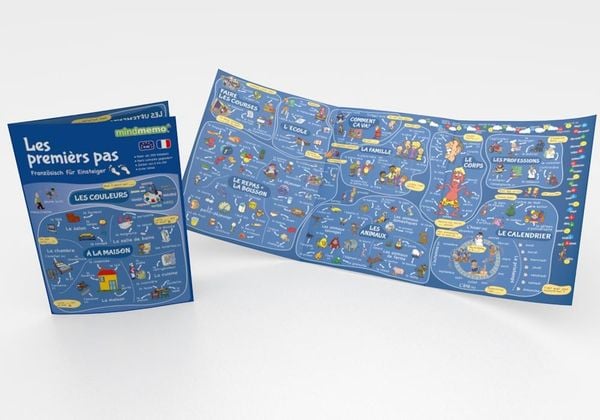 Produktbild: mindmemo Lernfolder - Les premiers pas - Franz&ouml;sisch f&uuml;r Anf&auml;nger - spielend franz&ouml;sisch lernen