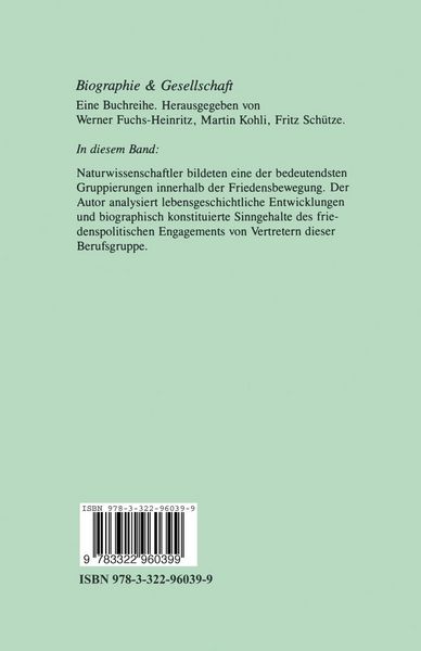 Produktbild: Geschichte, Biographie und friedenspolitisches Handeln