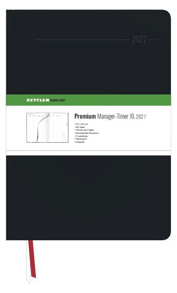 Produktbild: Manager-Timer XL Tucson schwarz A4 2027