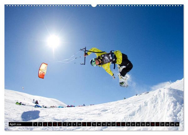 Produktbild: Snowkiting (hochwertiger Premium Wandkalender 2026 DIN A2 quer), Kunstdruck in Hochglanz