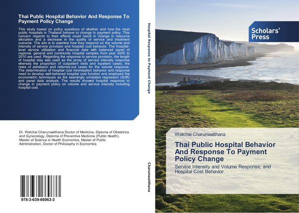 Produktbild: Thai Public Hospital Behavior And Response To Payment Policy Change