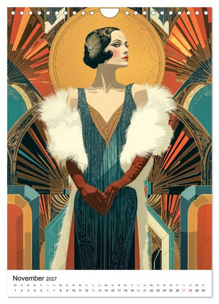 Produktbild: Art Deco - Glamour, Geometrie und Goldstaub (Wandkalender 2027 DIN A4 hoch), CALVENDO Monatskalender