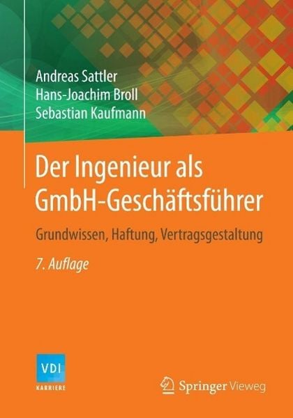 Produktbild: Der Ingenieur als GmbH-Gesch&auml;ftsf&uuml;hrer