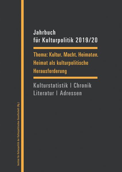 Produktbild: Jahrbuch f&uuml;r Kulturpolitik 2019/20