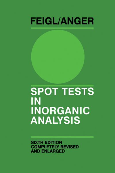 Produktbild: Spot Tests in Inorganic Analysis