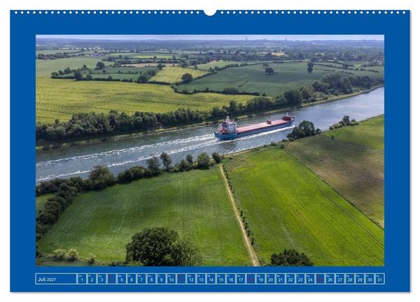 Produktbild: Unterwegs auf dem Nord-Ostsee-Kanal (hochwertiger Premium Wandkalender 2027 DIN A2 quer), Kunstdruck in Hochglanz