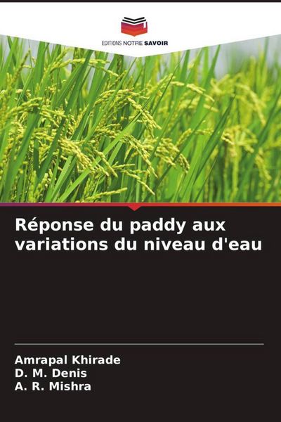 Produktbild: R&eacute;ponse du paddy aux variations du niveau d'eau