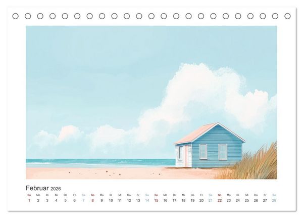 Produktbild: Die Wogen des Lichts (Tischkalender 2026 DIN A5 quer), CALVENDO Monatskalender
