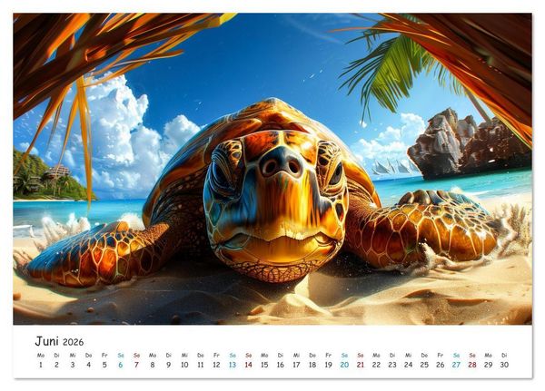 Produktbild: W&auml;chter der Meere (Tischkalender 2026 DIN A5 quer), CALVENDO Monatskalender