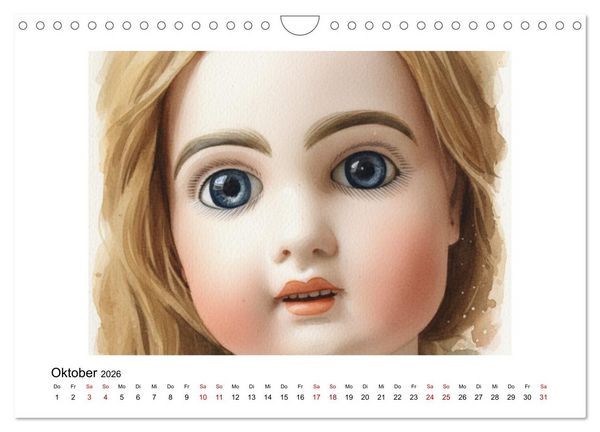 Produktbild: Sammlerst&uuml;cke: Puppen und B&auml;ren (Wandkalender 2026 DIN A4 quer), CALVENDO Monatskalender