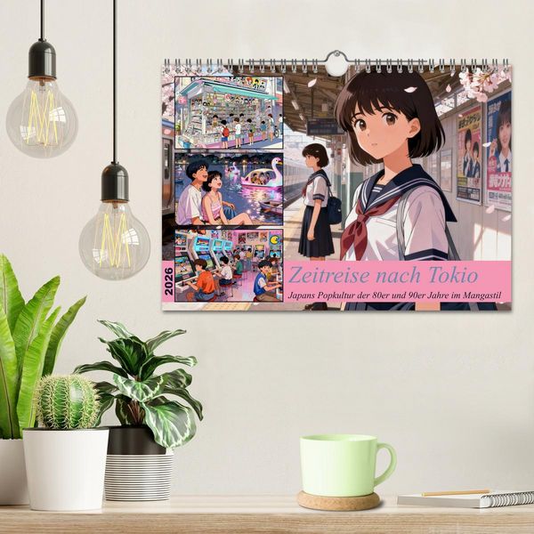Produktbild: Zeitreise nach Tokio (Wandkalender 2026 DIN A4 quer), CALVENDO Monatskalender