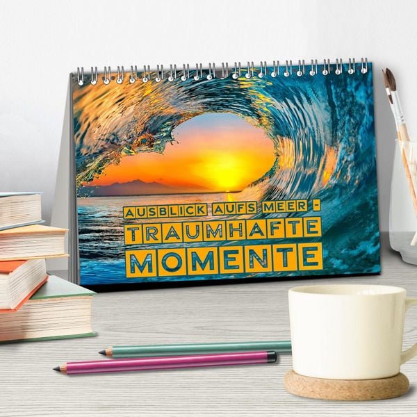 Produktbild: Ausblick aufs Meer - traumhafte Momente (Tischkalender 2026 DIN A5 quer), CALVENDO Monatskalender