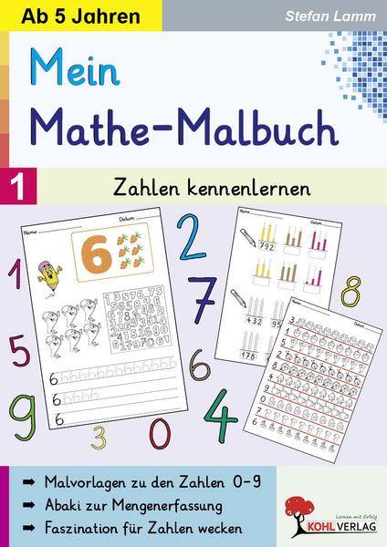 Produktbild: Mein Mathe-Malbuch / Band 1: Zahlen kennenlernen