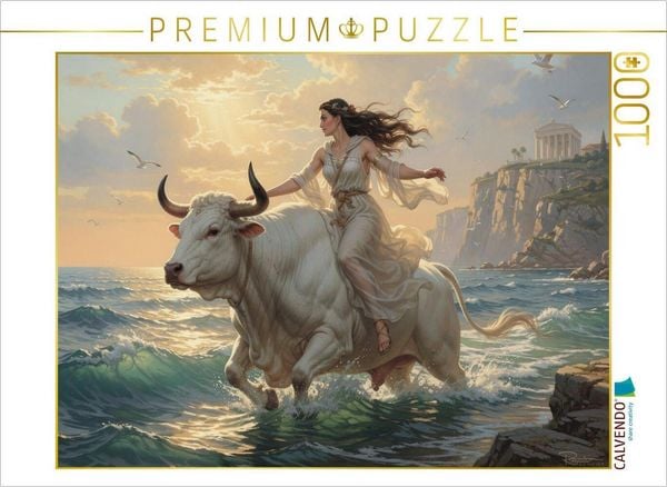 CALVENDO Puzzle Zeus entführt Europa | 1000 Teile Lege-Größe 64x48cm Foto-Puzzle für glückliche Stunden