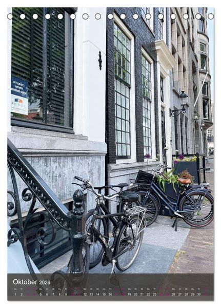 Produktbild: Sch&ouml;nes Amsterdam (Tischkalender 2026 DIN A5 hoch), CALVENDO Monatskalender