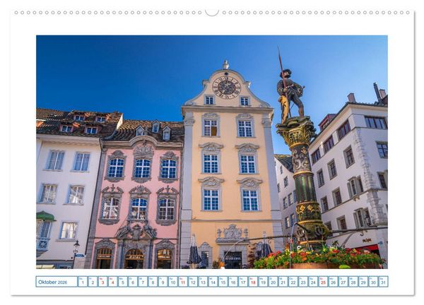 Produktbild: Schaffhausen - n&ouml;rdlichste Stadt der Schweiz (hochwertiger Premium Wandkalender 2026 DIN A2 quer), Kunstdruck in Hochglanz