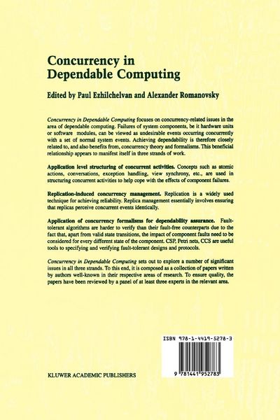 Produktbild: Concurrency in Dependable Computing
