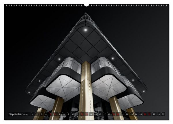 Produktbild: MAINHATTEN architektur kunst (Wandkalender 2026 DIN A2 quer), CALVENDO Monatskalender
