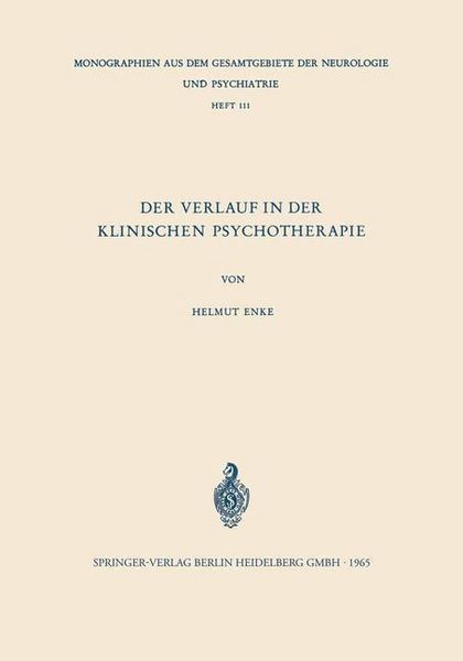 Produktbild: Der Verlauf in der Klinischen Psychotherapie