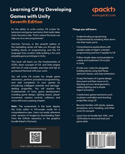Produktbild: Learning C# by Developing Games with Unity - Seventh Edition