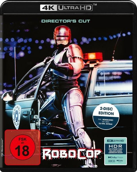 Produktbild: RoboCop (Director's Cut) (4K Ultra HD + Bonus-Blu-ray)