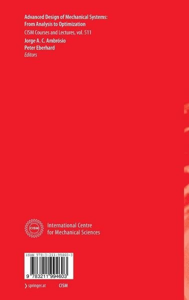 Produktbild: Advanced Design of Mechanical Systems: From Analysis to Optimization