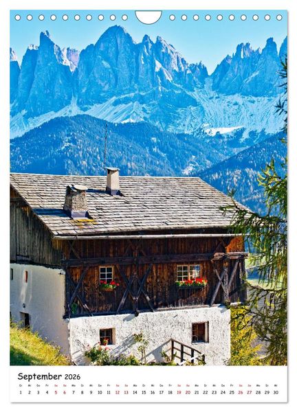 Produktbild: S&uuml;dtirol zum Kennenlernen im Sommer (Wandkalender 2026 DIN A4 hoch), CALVENDO Monatskalender