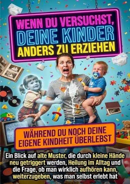 Produktbild: Wenn du versuchst, deine Kinder anders zu erziehen, w&auml;hrend du noch deine eigene Kindheit &uuml;berlebst