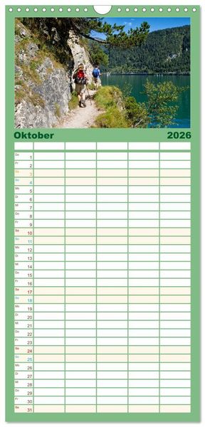 Produktbild: Familienplaner 2026 - Und ewig lockt der Achensee - Tirol mit 5 Spalten (Wandkalender, 21 x 45 cm) CALVENDO