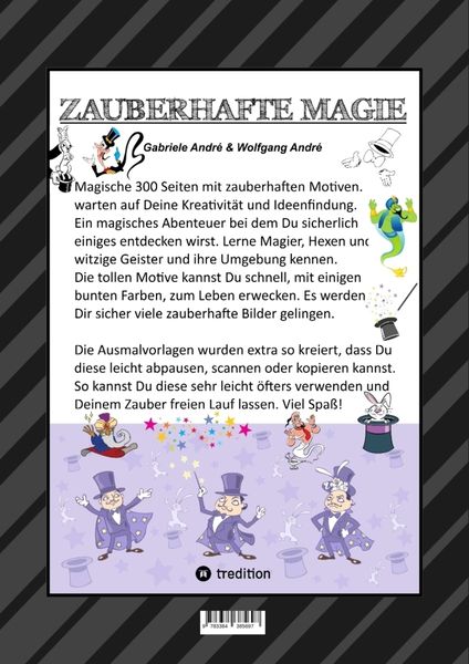 Produktbild: Mega Malbuch - 300 Seiten Magische Motive - Magier - Hexen - Geister - Zauberein - Feen - Elven - Aladdin - Zaubersterne