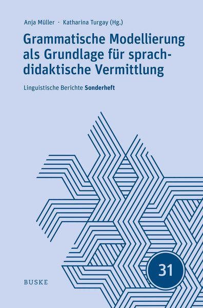 Produktbild: Grammatische Modellierung als Grundlage f&uuml;r sprachdidaktische Vermittlung