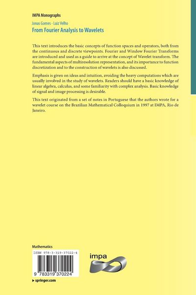 Produktbild: From Fourier Analysis to Wavelets