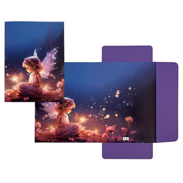 Idena Sammelmappe Fee mit Gummizug 400g/m² DIN A3