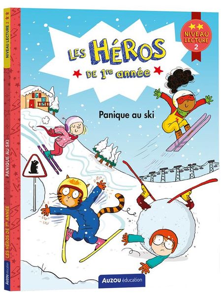 Produktbild: Les h&eacute;ros de 1re primaire. Panique au ski : niveau lecture 2