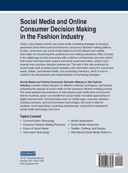 Produktbild: Social Media and Online Consumer Decision Making in the Fashion Industry