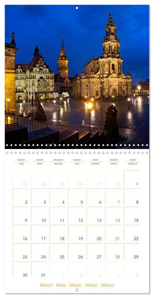 Produktbild: Romantic Dresden (Wall Calendar 2026 12 &times; 12 Inch) CALVENDO 12 Month Wall Calendar