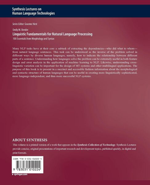 Produktbild: Linguistic Fundamentals for Natural Language Processing